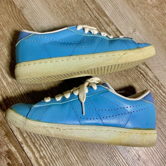 vintage 80’s NIKE BLAZER LOW CELESTIAL BLUE LOW TOP SNEAKER SHOES 7 MEN’S swoosh main image 7